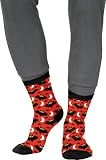 FIESTAS GUIRCA | Halloween Socken mit Fledermäusen aus 100% Baumwolle Größe