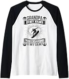 Herren Wakeboarden Opa ist mein Name Wakeboarden ist mein Spiel Raglan