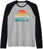 Wakesurfing Silhouette Wakeboarder Wakeboarder Raglan