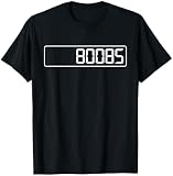 80085 Boobs Taschenrechner Display LED LCD T-Shirt
