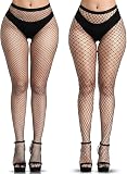 YOGINGO Fishnet Stockings Pantyhose Fishnet High Waist Tights for Women