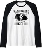 Wakeboarden Mädchen Wakesurfing Girl Raglan