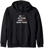 Kein Qi Kein Frieden Know Qi Know Peace Lustige Qigong-Praktizierende Kapuzenjacke