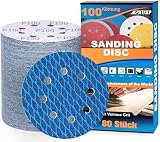 80 Stück Schleifpapier 125mm Klett P100 Körnung Rund 8 Loch Exzenterschleifer…