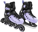 SPOKEY 4ONE Set 4in1 Inliner/Rollschuhe/Triskates/Schlittschuhe VERSTELLBAR