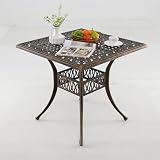 FANTASK Gartentisch mit Schirmloch