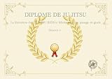Ju-Jitsu-Diplome zum Glückwunsch und Erfolg im Querformat
