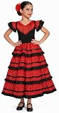 AMARU SANCHESU Kinderkleid mit Flamingo oder Sevillana