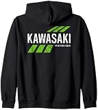 Retro Vintage Kawasaki Green City für Männer oder Frauen Kapuzenjacke