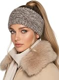 Baesics Stirnband Farbverlauf Taupe für Damen & Herren