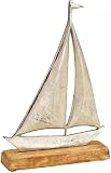 Topshop24you Maritimer Holz-Segelboot-Aufsteller