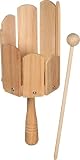 goki 61840 Rührtrommel aus Holz mit Schlägel