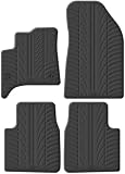 Gledring 0106 Fußmatten Set Gummimatten Vorne und Hinten schwarz