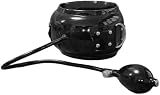 IOKUKI Schwarzer Latex Aufblasbare Kragen,Handgefertigte Gummi Aufblasbare Kragen mit…