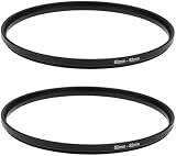 EMSea 2 Stück 82 mm auf 82 mm Verlängerungsring Filteradapter Aluminiumlegierung für die…