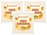 Malinowe Koksmehl Kokosmehl natürliche Premiumqualität 3x500g