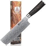 SANRENHUAL Nakiri Knife 7 Inch