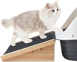 unipaws 2 Stück Holzstufen/Rampe für Hunde und Katzen