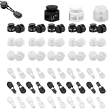 30-teiliges Set Kordelstopper & Kordelendschlösser aus Nylon für Jacken