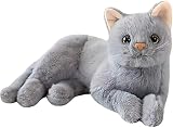 GVMJHYK Katze Kuscheltier,Simulations Katzen Puppe,Möbelkissen,Weiches Stofftier Heimd…