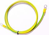 MPS-Contact Erdungskabel Erdungsleitung Grün Gelb 6mm² mit Ringkabelschuh Öse isoliert…