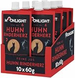 Moonlight Feine Jus Huhn mit Rinderherz 10x60g