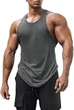 Runcati Tank Top Herren Ärmelloses Shirt Gym Fitness Muskelshirt Männer Einfarbig Leicht…