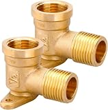 Lankai 2 Stück 1/2" Messing Wandscheibe