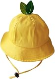 Lustiger Gelber Fischerhut Blatt-Form Bucket Hat Sonnenhut Anglerhut für Mädchen Jungen…