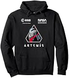 NASA Artemis II Mission Patch Worm und ESA Logo Pullover Hoodie