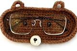 Gestrickter Brillenhalter in Tierform
