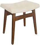 LUE BONA Fußhocker,Make-up Hocker mit HolzBein,Polsterhocker,Schminkhocker,Ottoman Sitz…