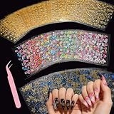 VelvetGlow 90 Blatt Nagelsticker für Nageldesign