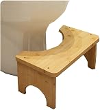 Drwosm Toilettenhocker Bambus