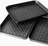 3er Set Schuhabtropfschale 35x27x2,8cm