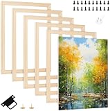 UNICRAFTALE 6 Set DIY Leinwandkeilleisten Set Stickrahmen Aus Holz Für Ölgemälde Drucke…