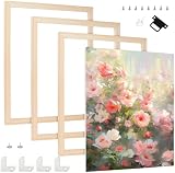 UNICRAFTALE 4 Set 50x40cm DIY Leinwandkeilleisten Set Stickrahmen Aus Holz Für Ölgemälde…