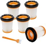 5 Stück Hepa Filter Für Handstaubsauger Ersatzfilter Zubehör Set Mit 1 Reinigungsbürste…