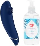 Womanizer Premium Klitoris-Sauger Blueberry und Lovehoney Enjoy Gleitgel 250 ml Set