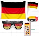Doukesh 24 Stück Fussball Wm 2026 Deutschland Deko Set Deutsche Flagge Deutschland…