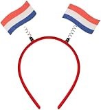 YUEELI Stirnband mit niederländischer Flagge