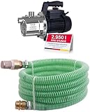 T.I.P. Edelstahl Gartenpumpe GP 3000 INOX
