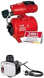 T.I.P. Hauswasserwerk Guss 2800 l/h Fördemenge 42 m Höhe 600 W 18 l Druckkessel Robuste…