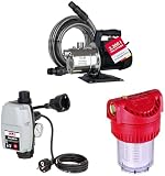 T.I.P. 30094 Gartenpumpe Edelstahl Clean Jet 1000 Plus 3.300 l/h Fördermenge