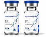 2x 3 ml Wasser Lösung Glasflasche